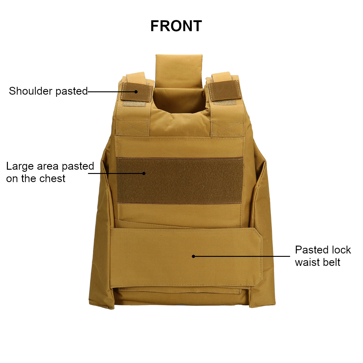 Tactical-Vest-Outdoor-Equipment-Army-Military-Lightweight-Combat-Play-Vest-Nylon-1743776