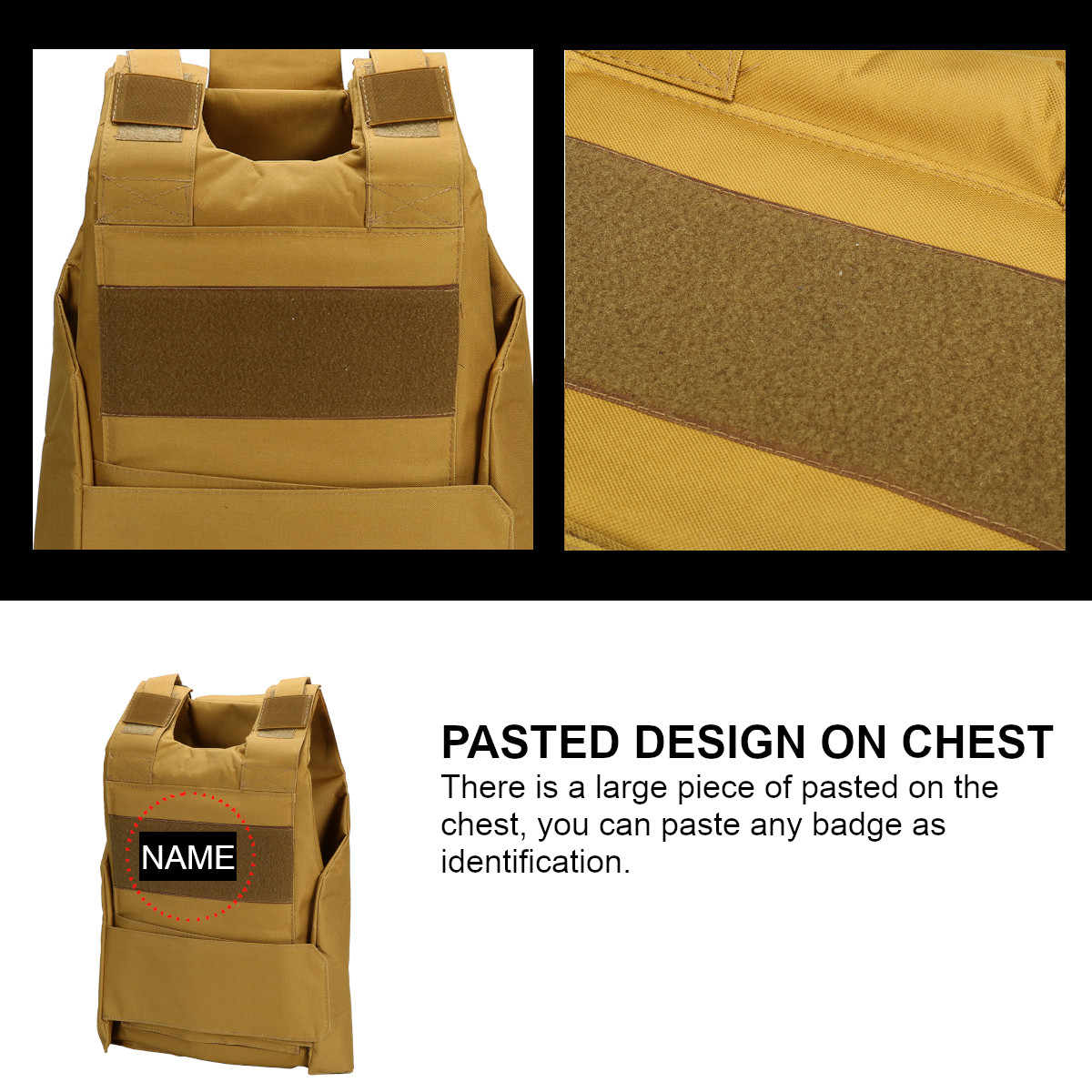 Tactical-Vest-Outdoor-Equipment-Army-Military-Lightweight-Combat-Play-Vest-Nylon-1743776