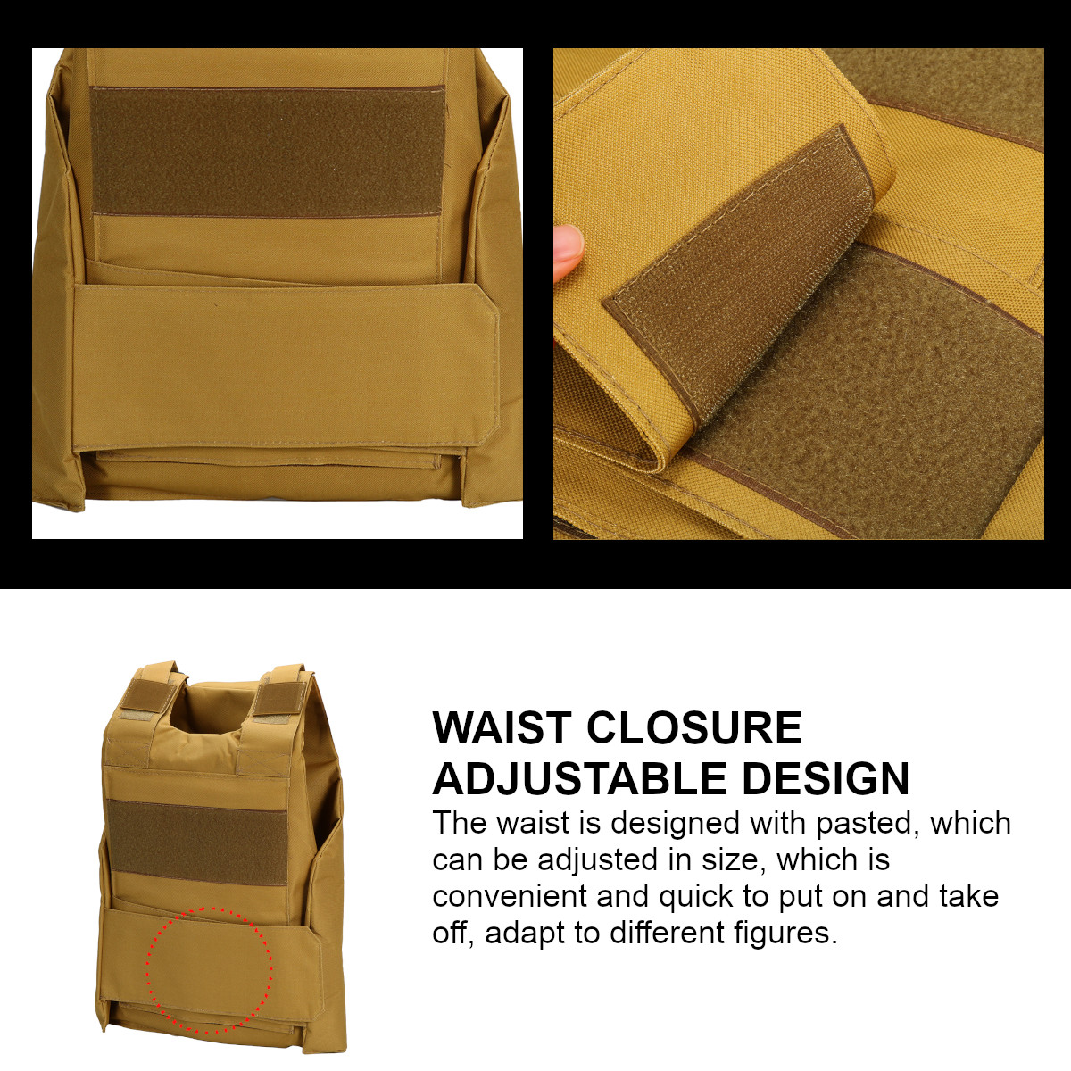 Tactical-Vest-Outdoor-Equipment-Army-Military-Lightweight-Combat-Play-Vest-Nylon-1743776