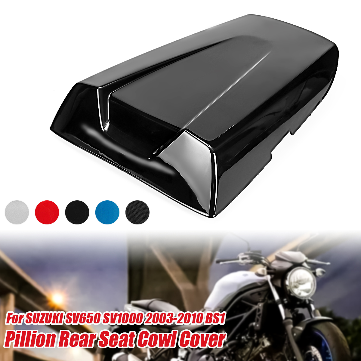 Motorcycle-Rear-Pillion-Passenger-Seat-Covers-Cowl-For-Suzuki-SV650-SV1000-2003-2010-BS1-1397308