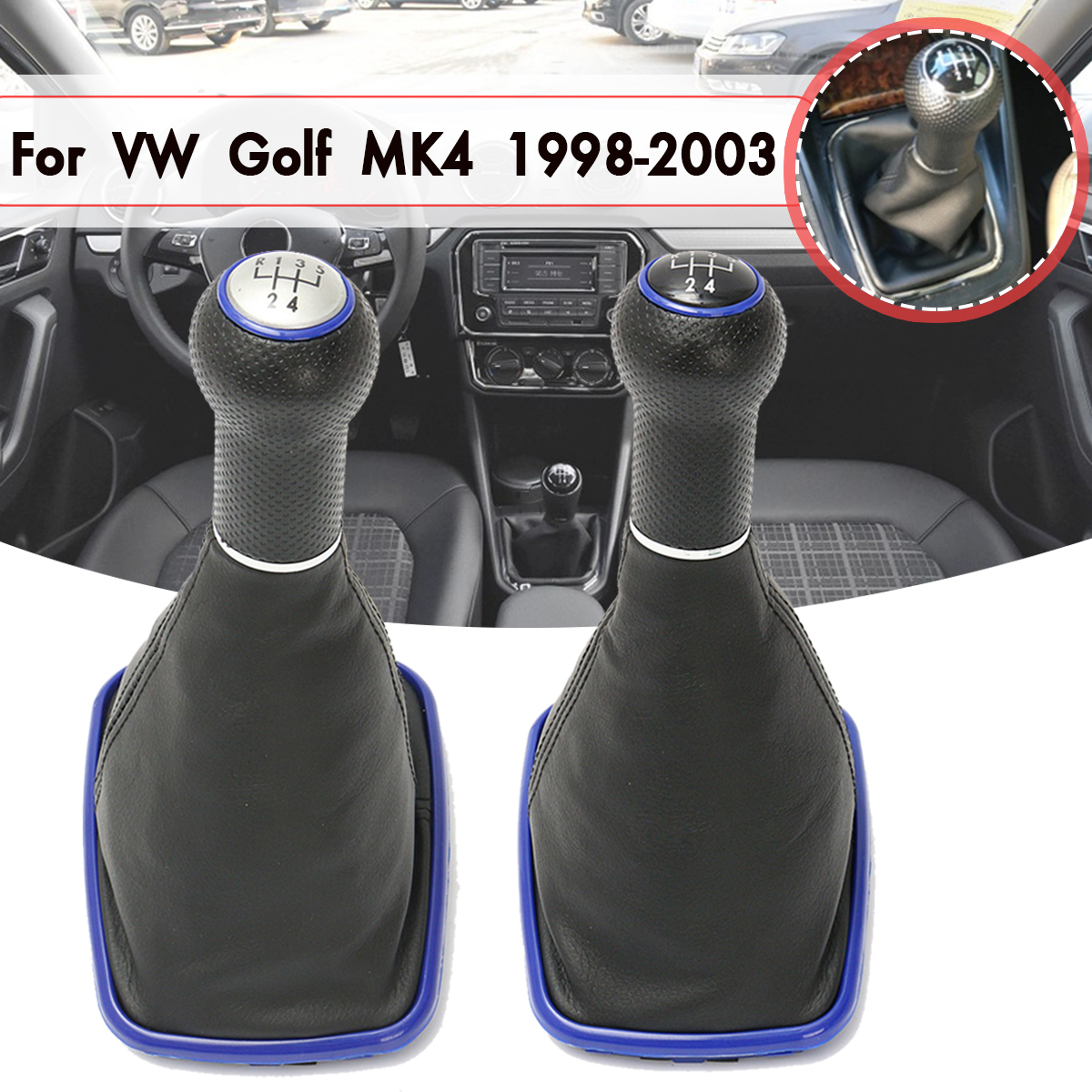 5-Speed-Gear-Shift-Knob-Lever-Shifter-PU-Leather-Gaitor-Boot-For-VW-Golf-4-IV-MK4-Jetta-1997-2004-1122010
