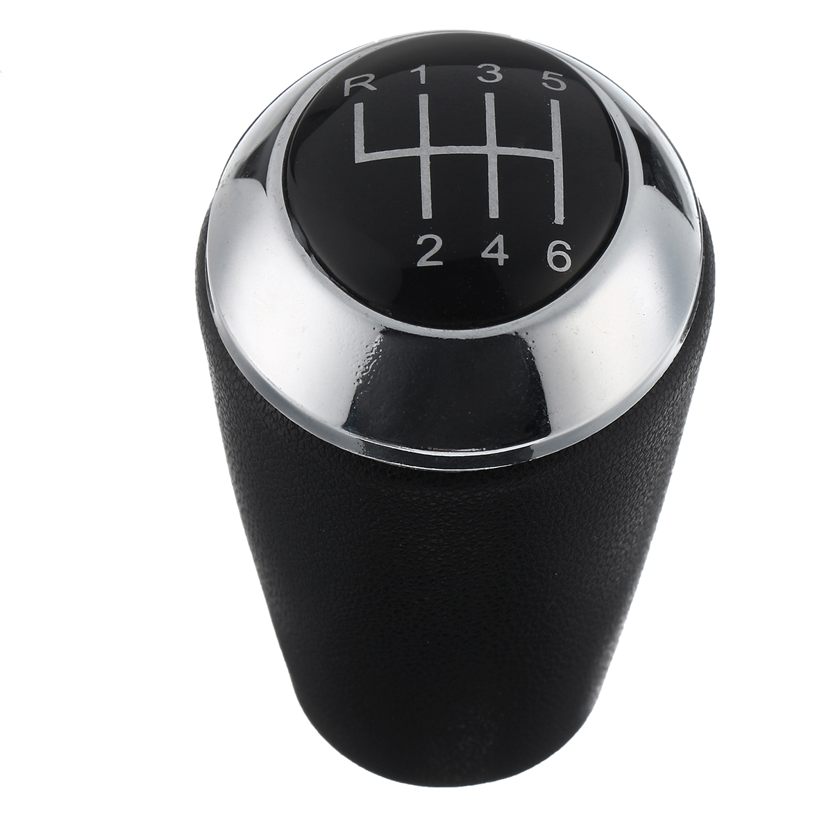 Car Chrome Leather 6 Gear Stick Shift Lever Knob For Mazda 3 5 6 3 Series Cx 7 Mx 5 