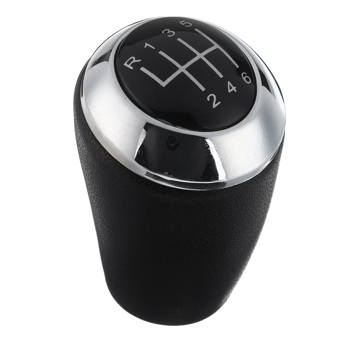 Car Chrome Leather 6 Gear Stick Shift Lever Knob For Mazda 3 5 6 3 Series Cx 7 Mx 5 