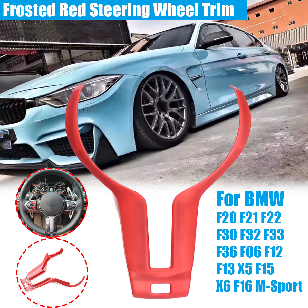 1PC-Frosted-Red-Steering-Wheel-Trim-Cover-For-BMW-F20-F22-F21-F30-F32-F33-F36-F06-F12-F13-X5-F15-X6--1812998