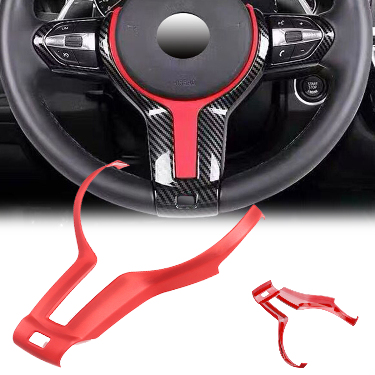 1PC-Frosted-Red-Steering-Wheel-Trim-Cover-For-BMW-F20-F22-F21-F30-F32-F33-F36-F06-F12-F13-X5-F15-X6--1812998