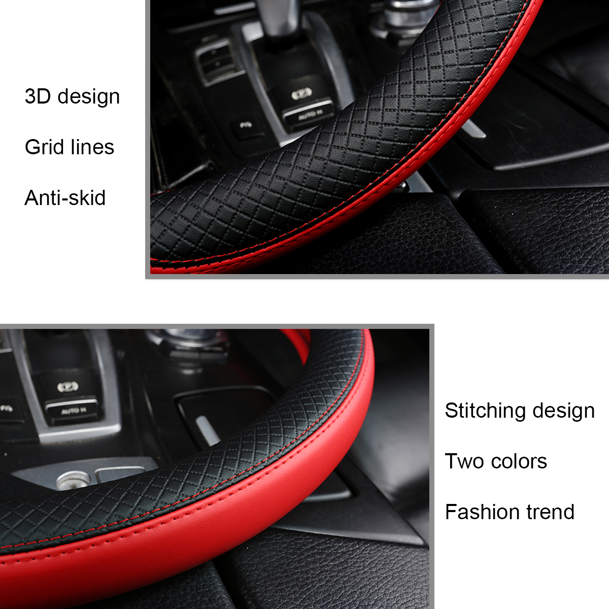 38CM-Universal-Anti-Slip-Breathable-Car-Steering-Wheel-Cover-PU-Leather-Vehicle-1796542