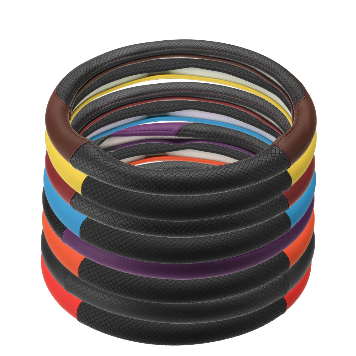 38CM-Universal-Anti-Slip-Breathable-Car-Steering-Wheel-Cover-PU-Leather-Vehicle-1796542