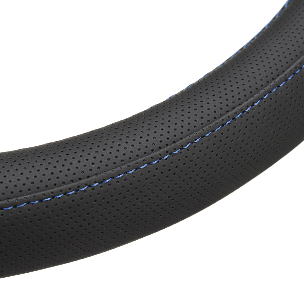 38cm-PU-Leather-Universal-Blue--Red-Car-Steering-Wheel-Cover-Hand-Pad-Buffer-1796538