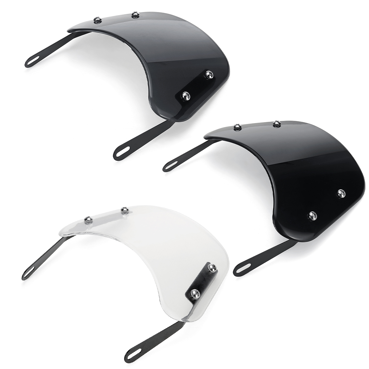 Motorcycle-Windshield-Windscreen-Universal-For-HarleyHondaYamahaKawasaki-1680010